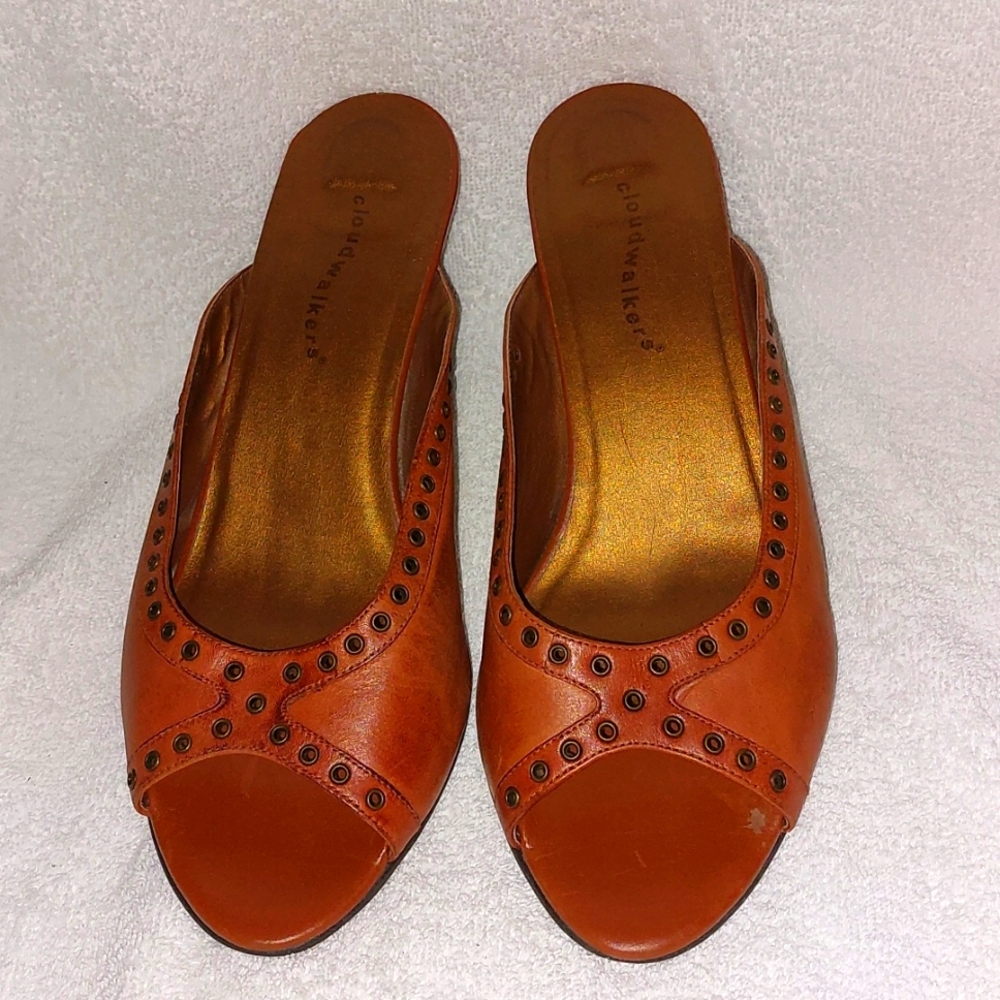 Avenue Size 13 Burnt Orange Mules